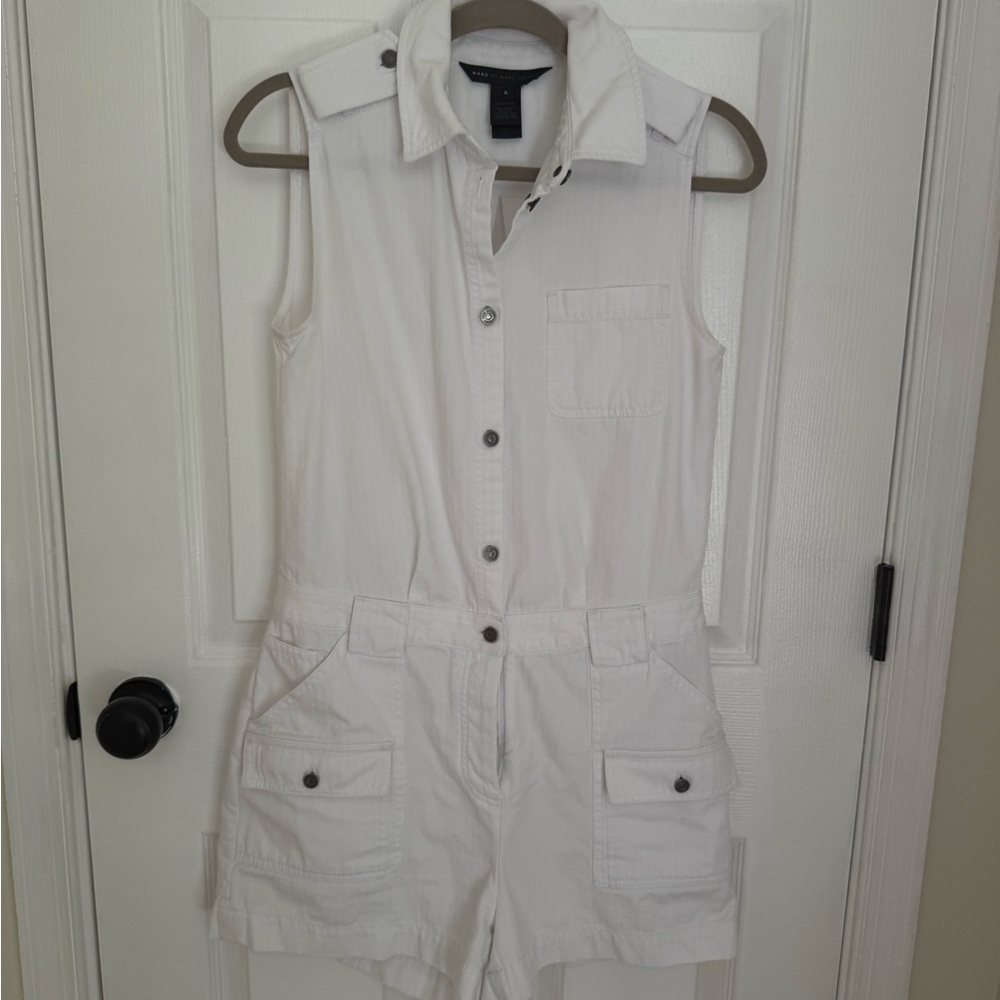 Marc By Marc Jacobs White Sleeveless Dress